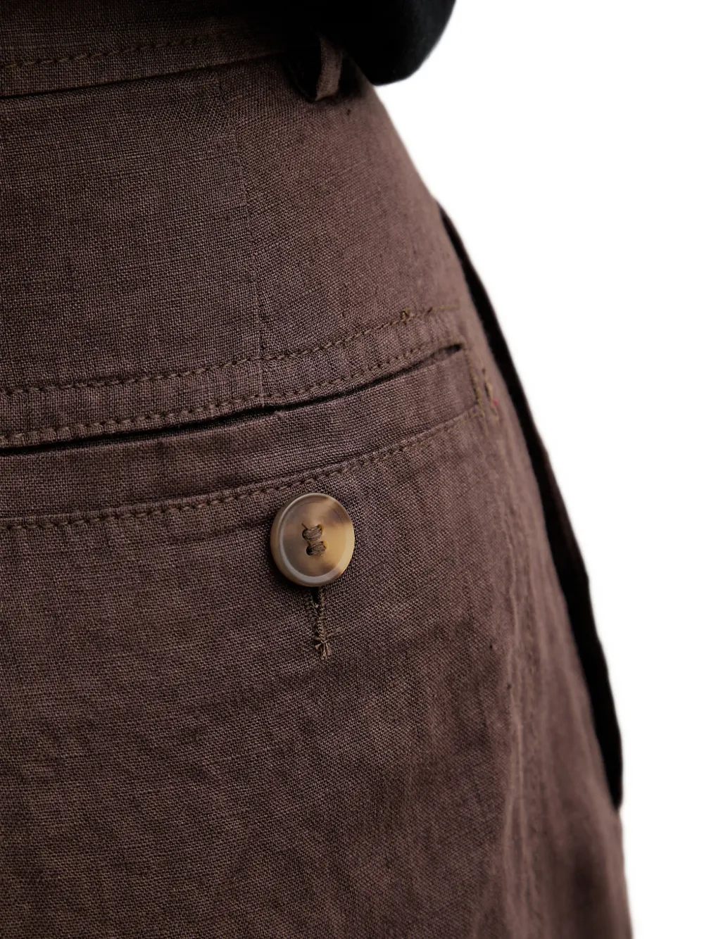 Benetton Straight plooibroek Bruin