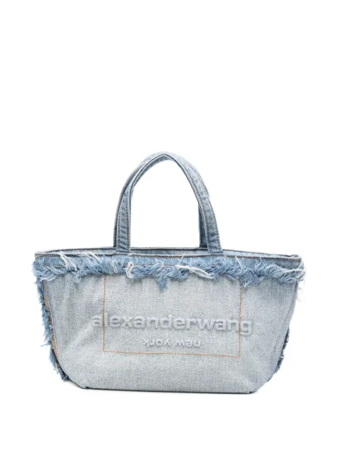 Alexander Wang tote de mezclilla con bordes deshilachados