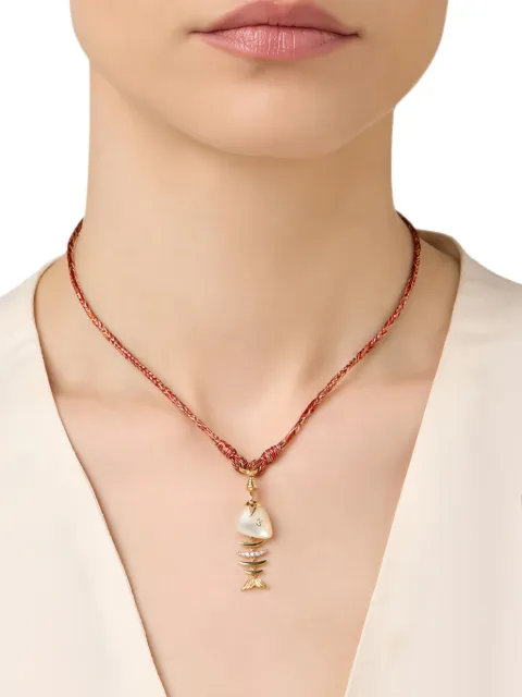 Maveroc   Bedouin Fishbone diamond necklace