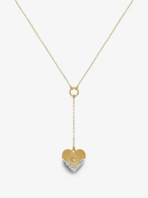 Maveroc hearth-pendant diamond necklace