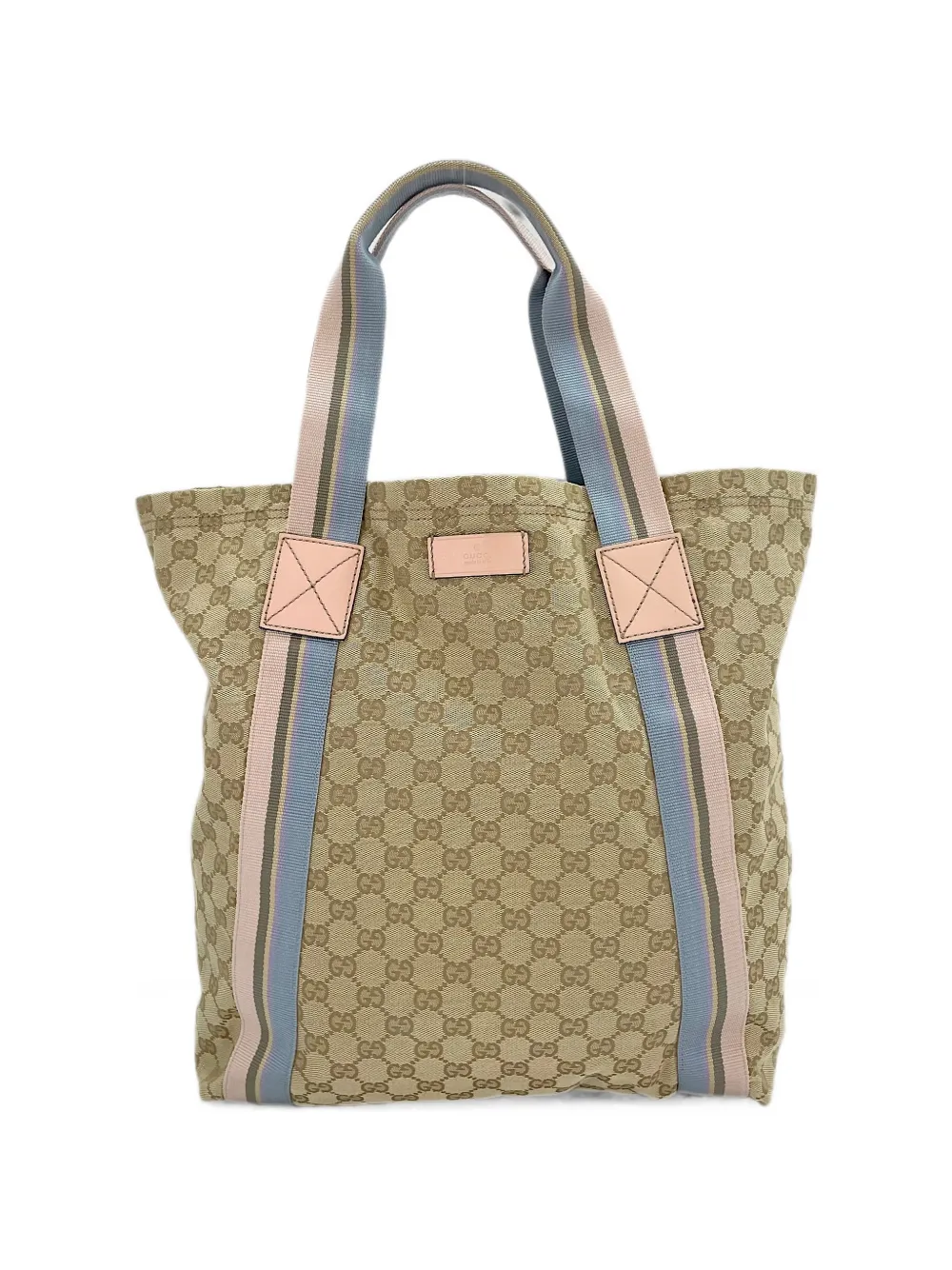 Gucci Pre-Owned 2000s GG Supreme striped tote bag - Toni neutri