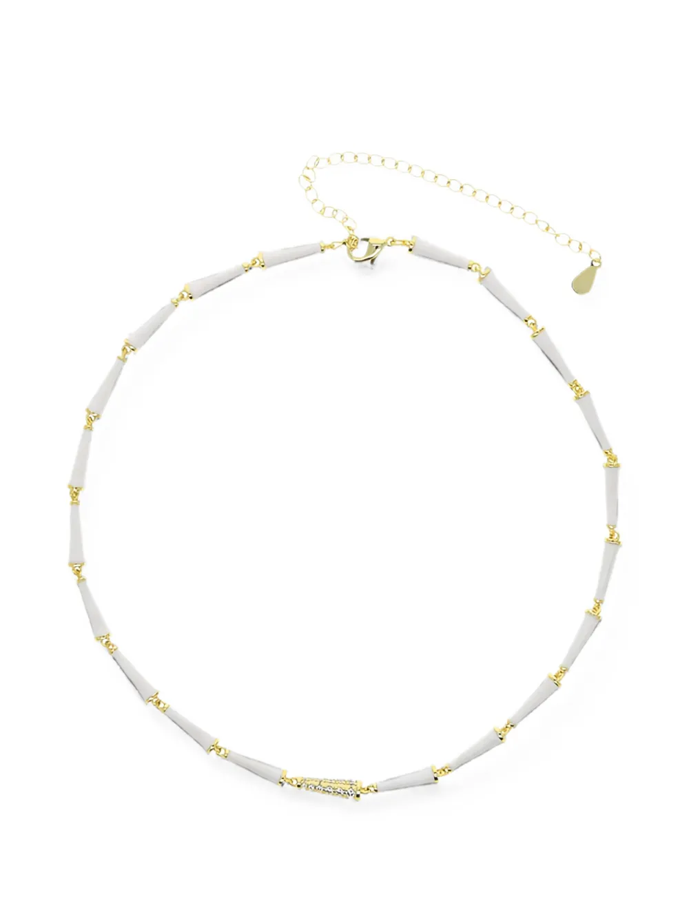 AMIE Dubai Collana con cristalli a fiori - Oro