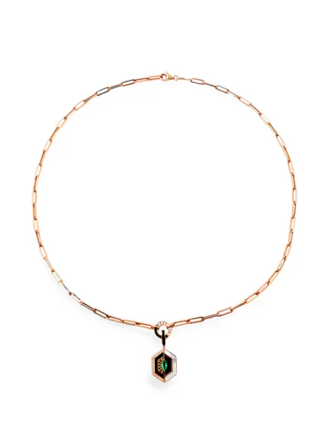 Maveroc  collar con colgante hexagonal