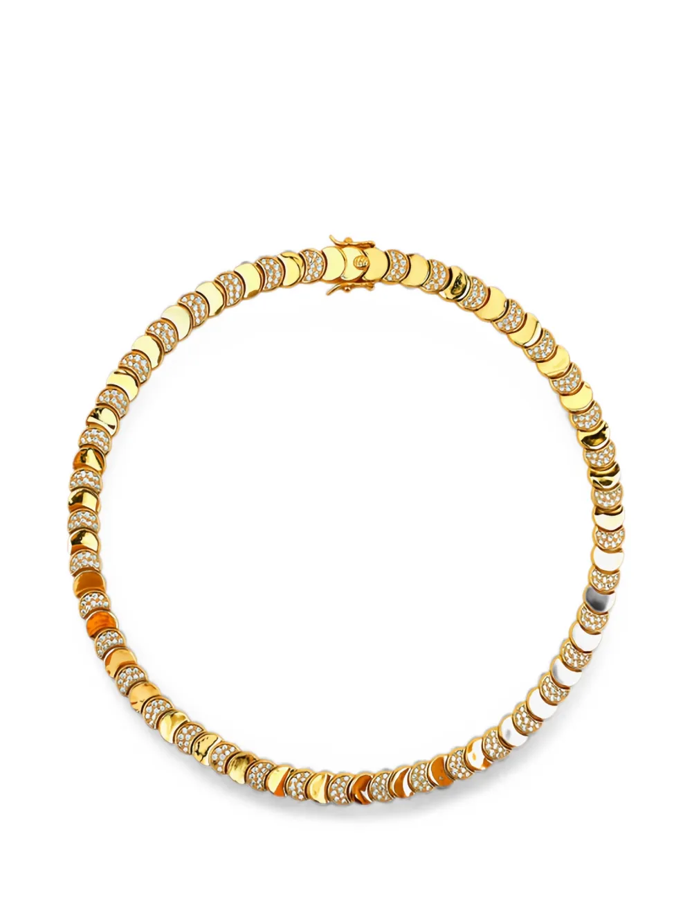 Lady D World Lunar Glow Halskette mit Kristallen - Gold