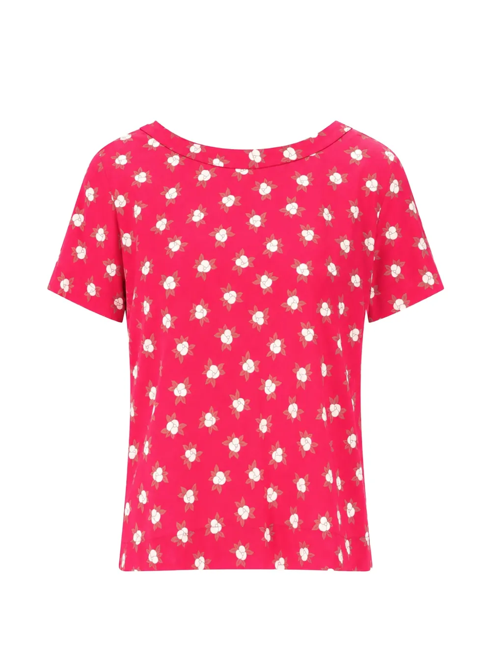Laura Urbinati camellia-print short-sleeve T-shirt
