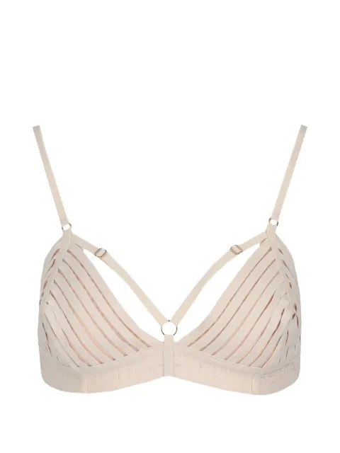 Elisabetta Franchi brasier con tiras y logo