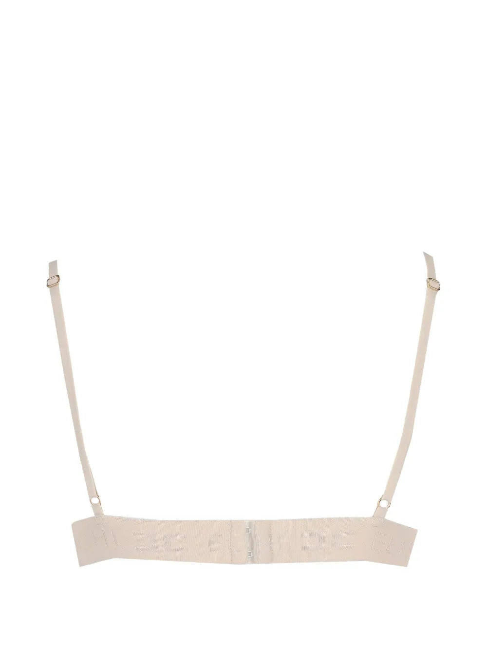Elisabetta Franchi Bh met logoband en bandjes Beige