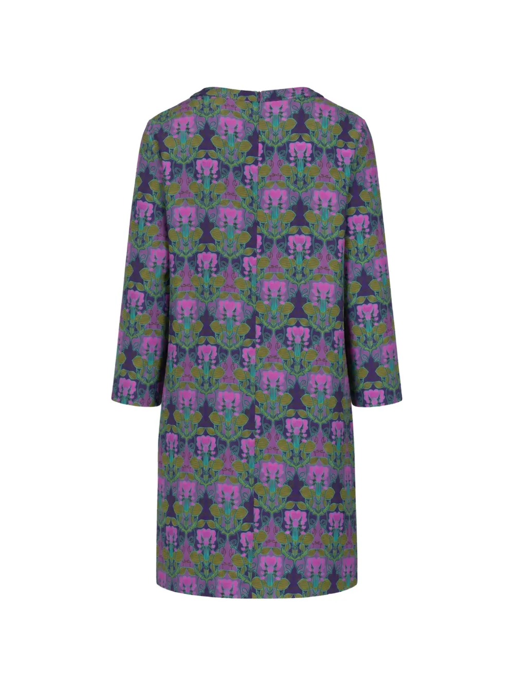 Laura Urbinati Mini-shiftjurk met bloemenprint Paars
