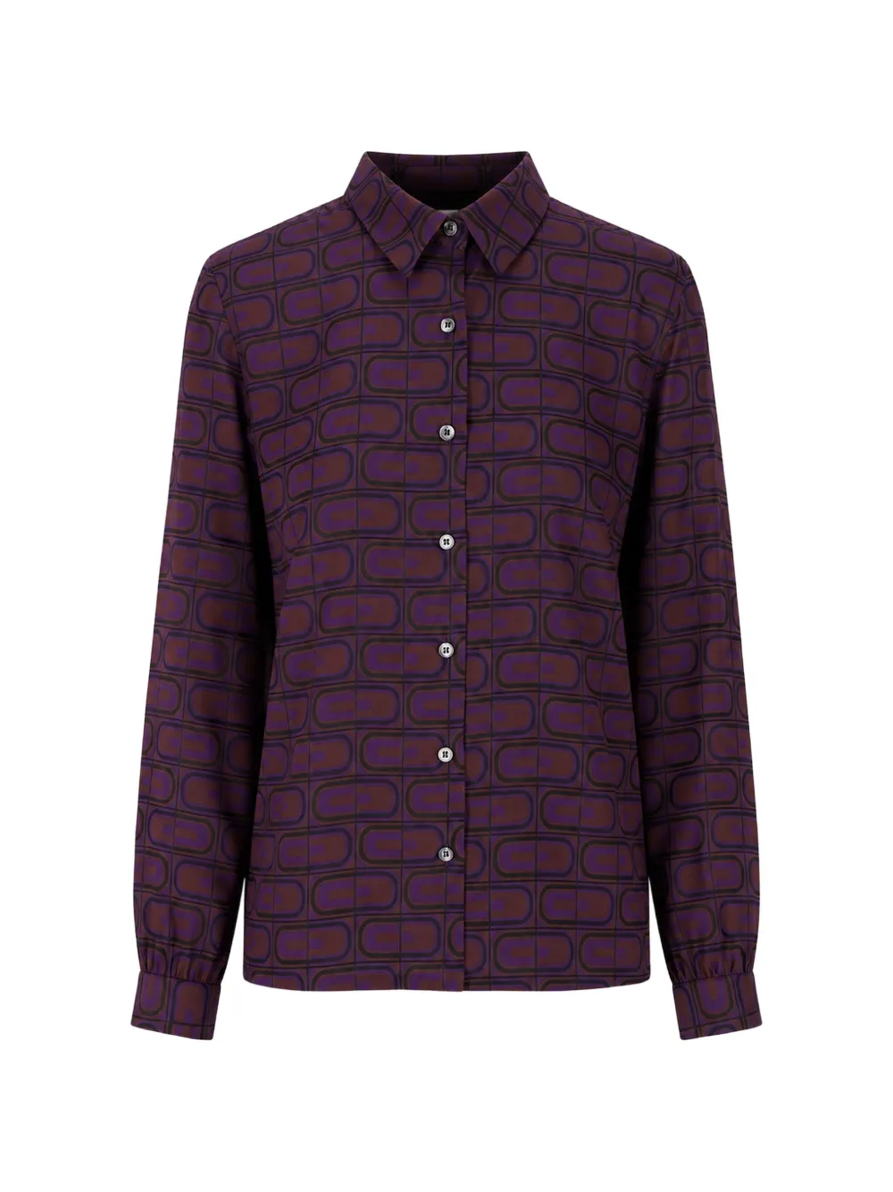 Laura Urbinati geometric-print long-sleeved shirt