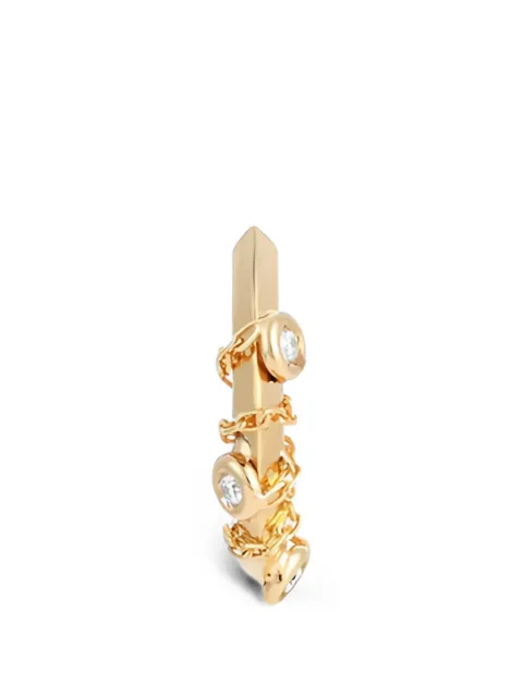 Maveroc  arete Bedouin con detalle de diamantes