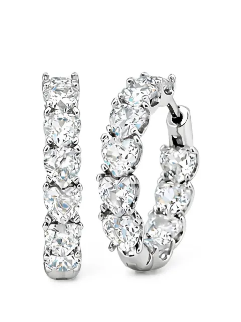 Velora Vie heart-cut zircon hoop earrings