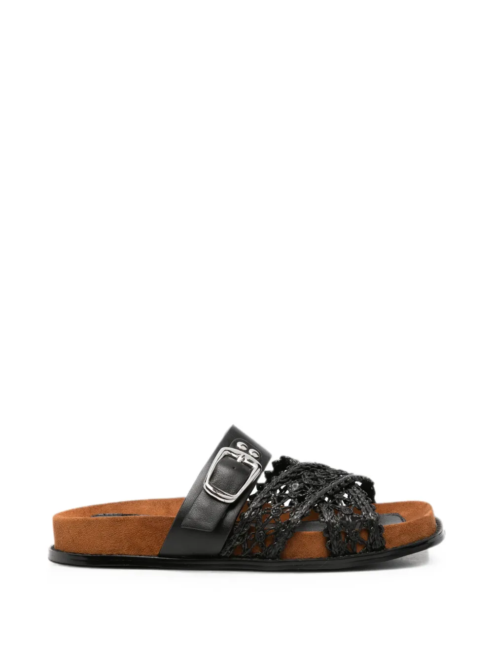 SERGIO MORETTI FIRENZE buckle-fastening sandals - Nero