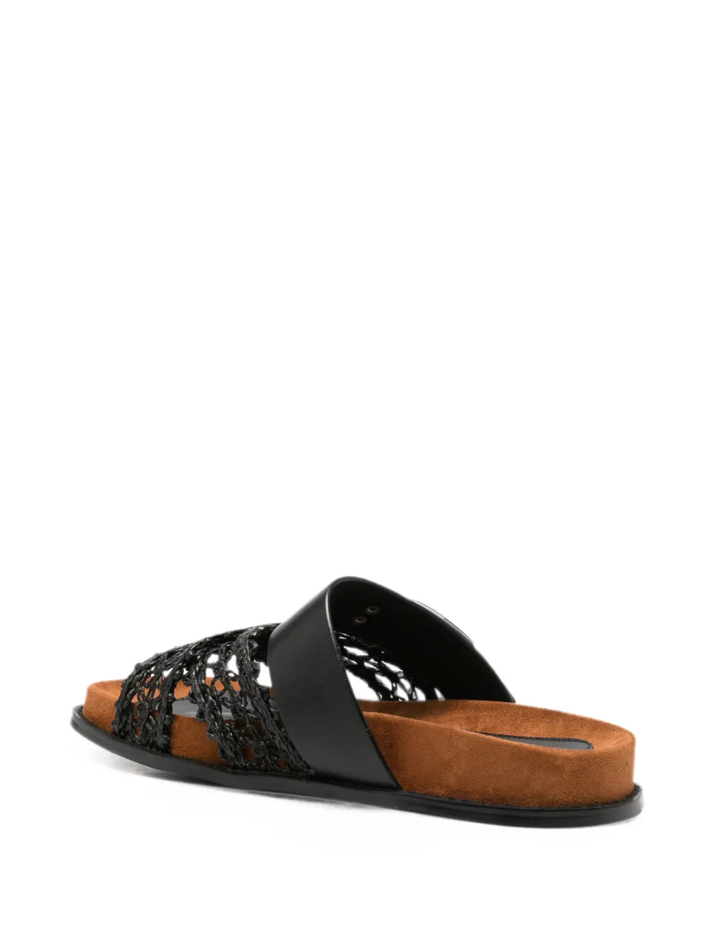 SERGIO MORETTI FIRENZE buckle-fastening sandals Zwart