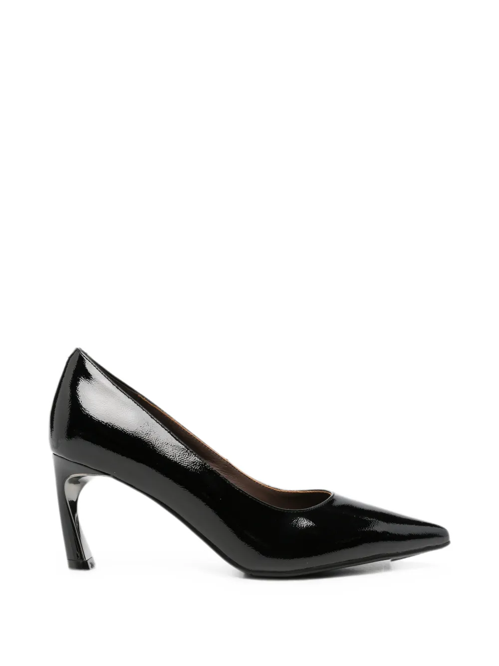SERGIO MORETTI FIRENZE patent-finish pointed-toe pumps - Nero
