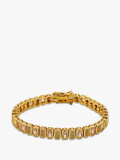 Lady D World Auric crystal-embellished tennis bracelet