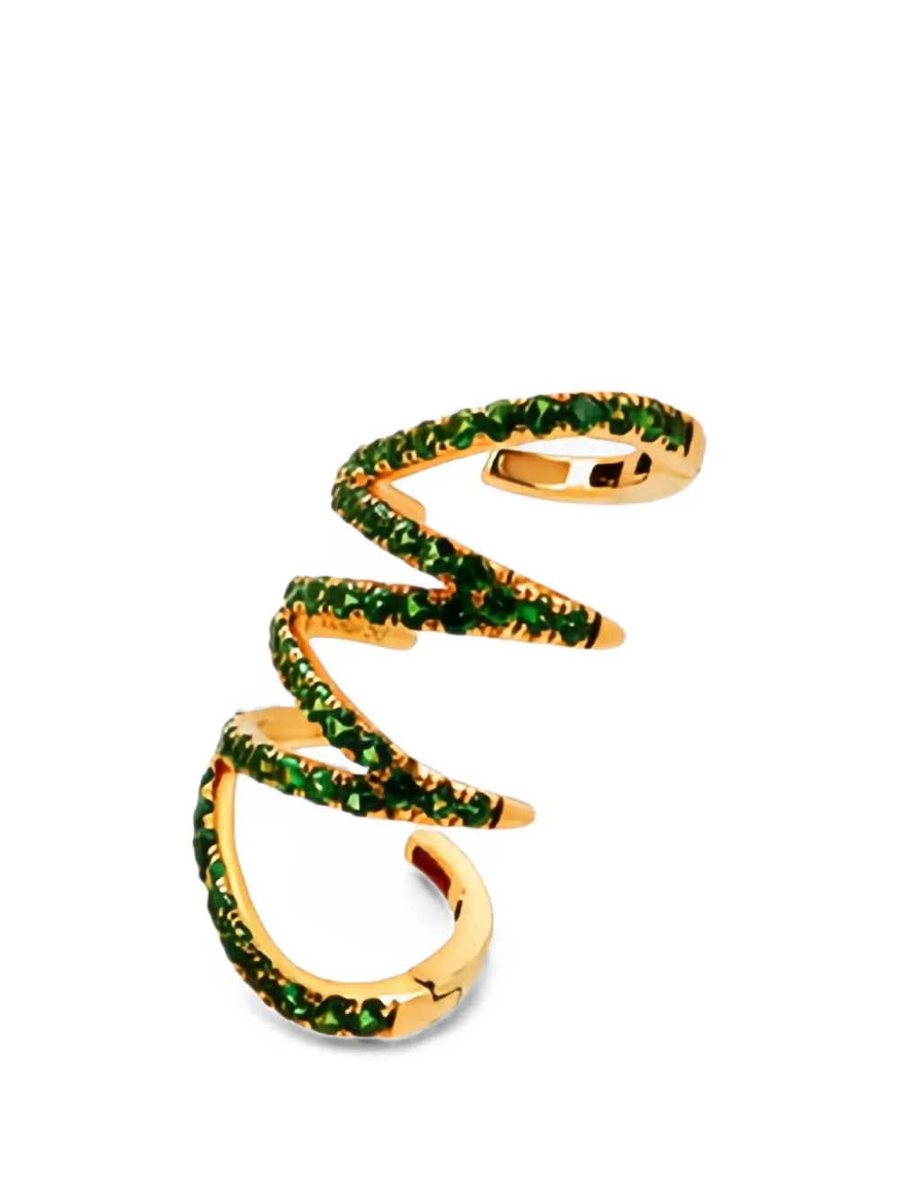 Adelya Jewellery embellishment-tsavorite earrings - Oro