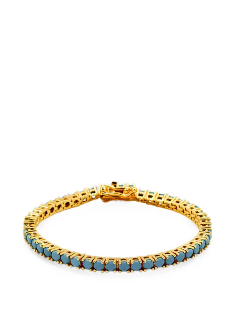 Lady D World Tennis turquoise-embellished bracelet