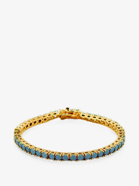 Lady D World Tennis turquoise-embellished bracelet