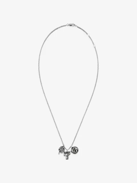 TWOJEYS charm-detail sterling silver necklace