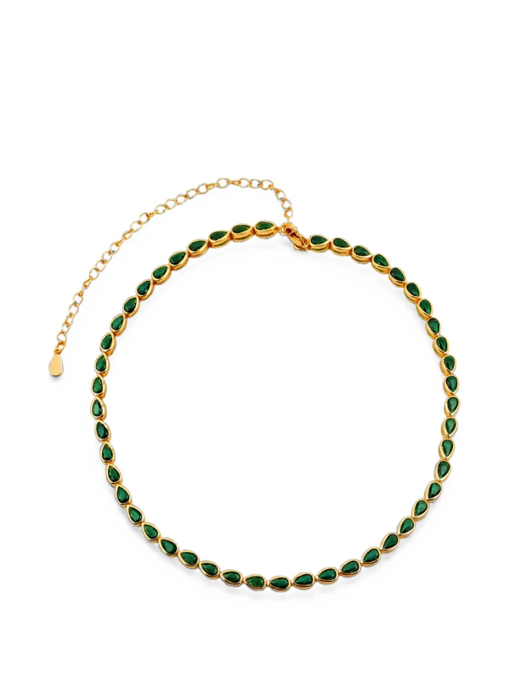 Lady D World Choker mit Tropfenschliff - Gold