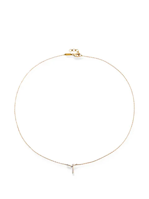 Bil Arabi XS Oula letter-alef enamel-pendant necklace