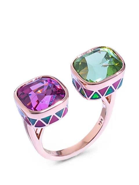 ZOME bague Aevra en tourmaline et émail