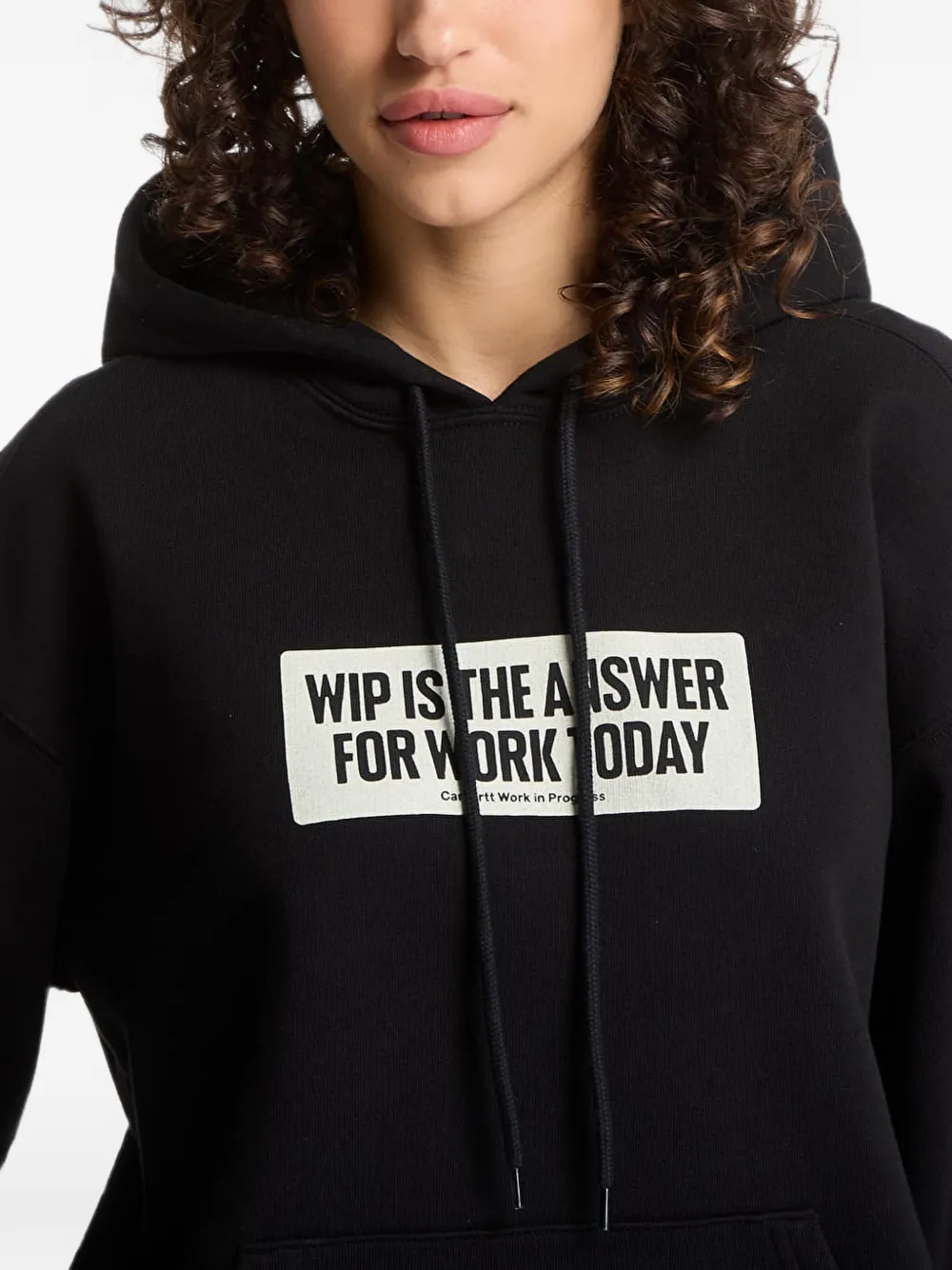 Carhartt WIP Bumper Sticker hoodie met grafische print Zwart