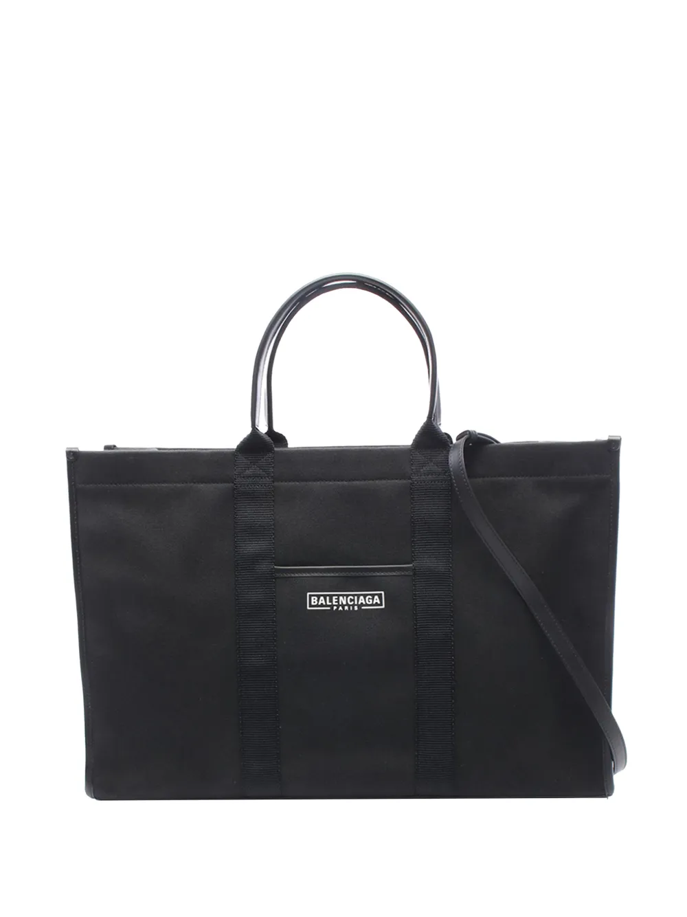 Balenciaga Pre-Owned 2018-2026 Large Canvas Hardware Tote satchel - Schwarz