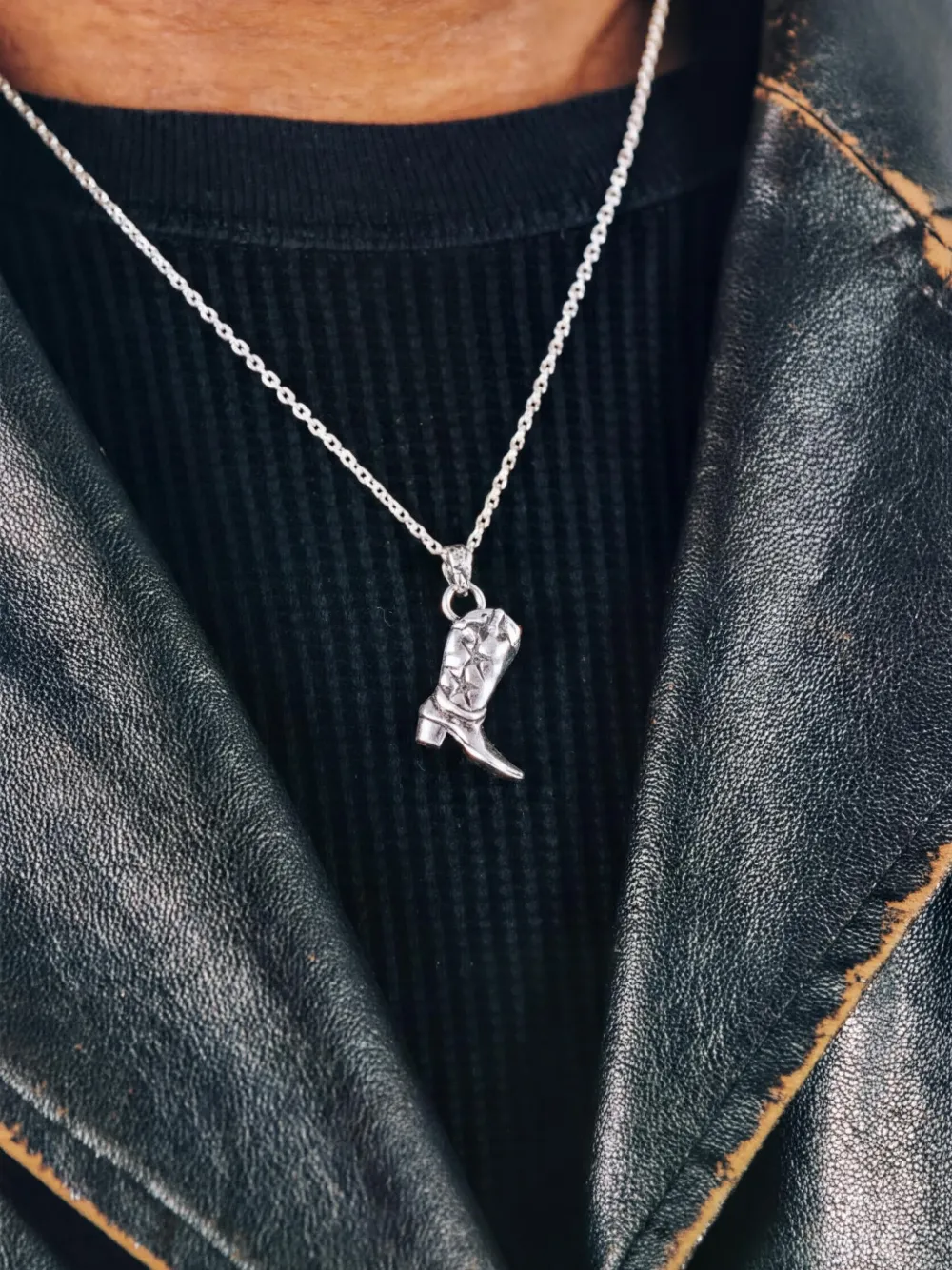 Twojeys Boot-pendant Silver-tone Necklace In Multi