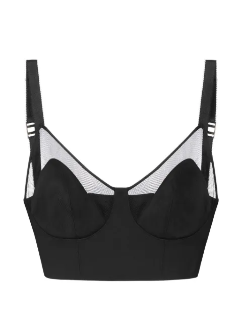 Elisabetta Franchi top Cool de lana y tul