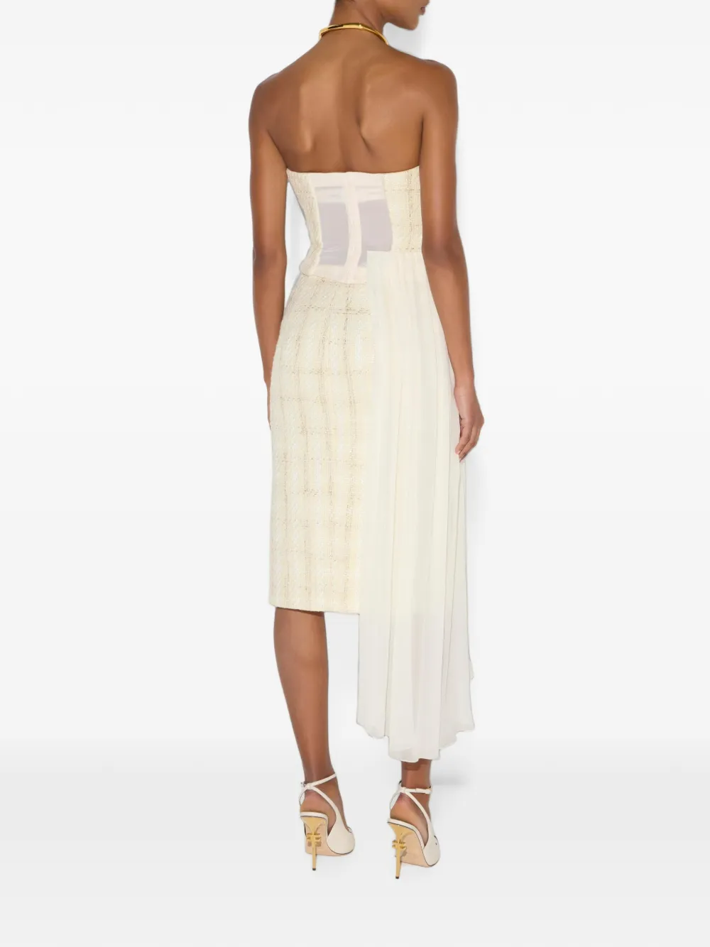 Elisabetta Franchi Tweed rok Beige