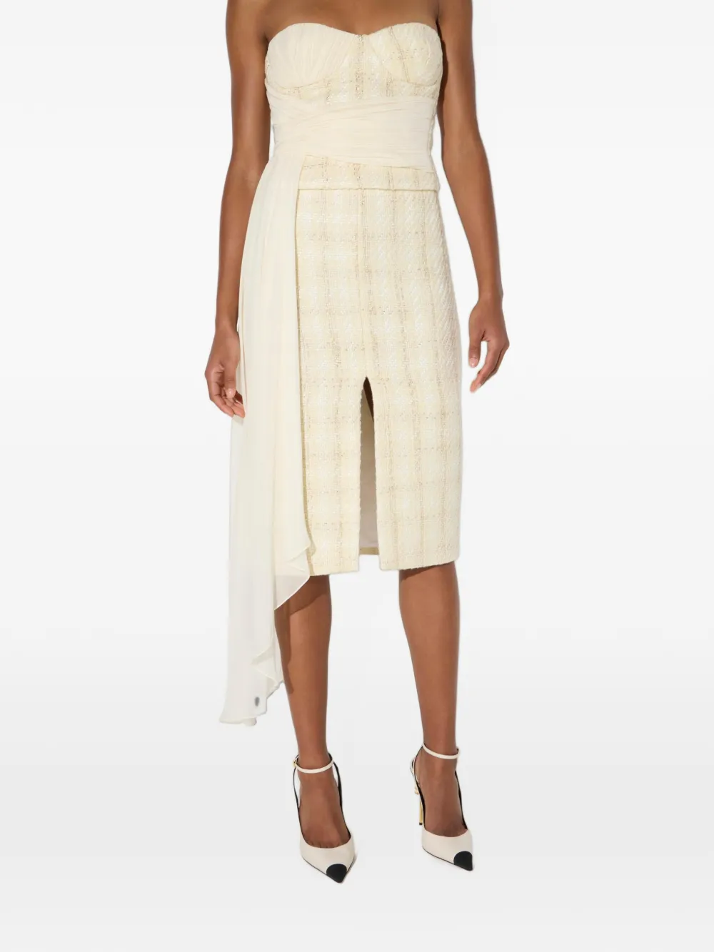 Elisabetta Franchi Tweed rok Beige
