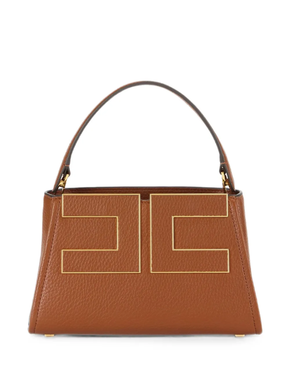 Elisabetta Franchi Borsa a mano con logo - Marrone