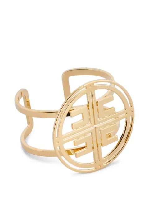 Elisabetta Franchi pulsera de metal dorado