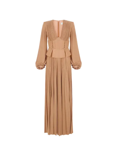 Elisabetta Franchi Red Carpet dress in lamé-effect jersey