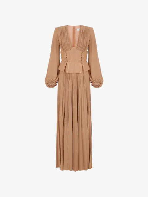 Elisabetta Franchi Red Carpet dress in lamé-effect jersey