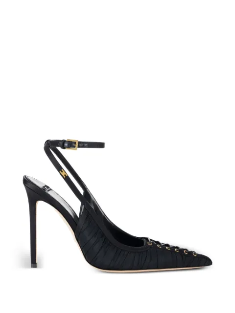 Elisabetta Franchi sandalias de piel de napa con cordones