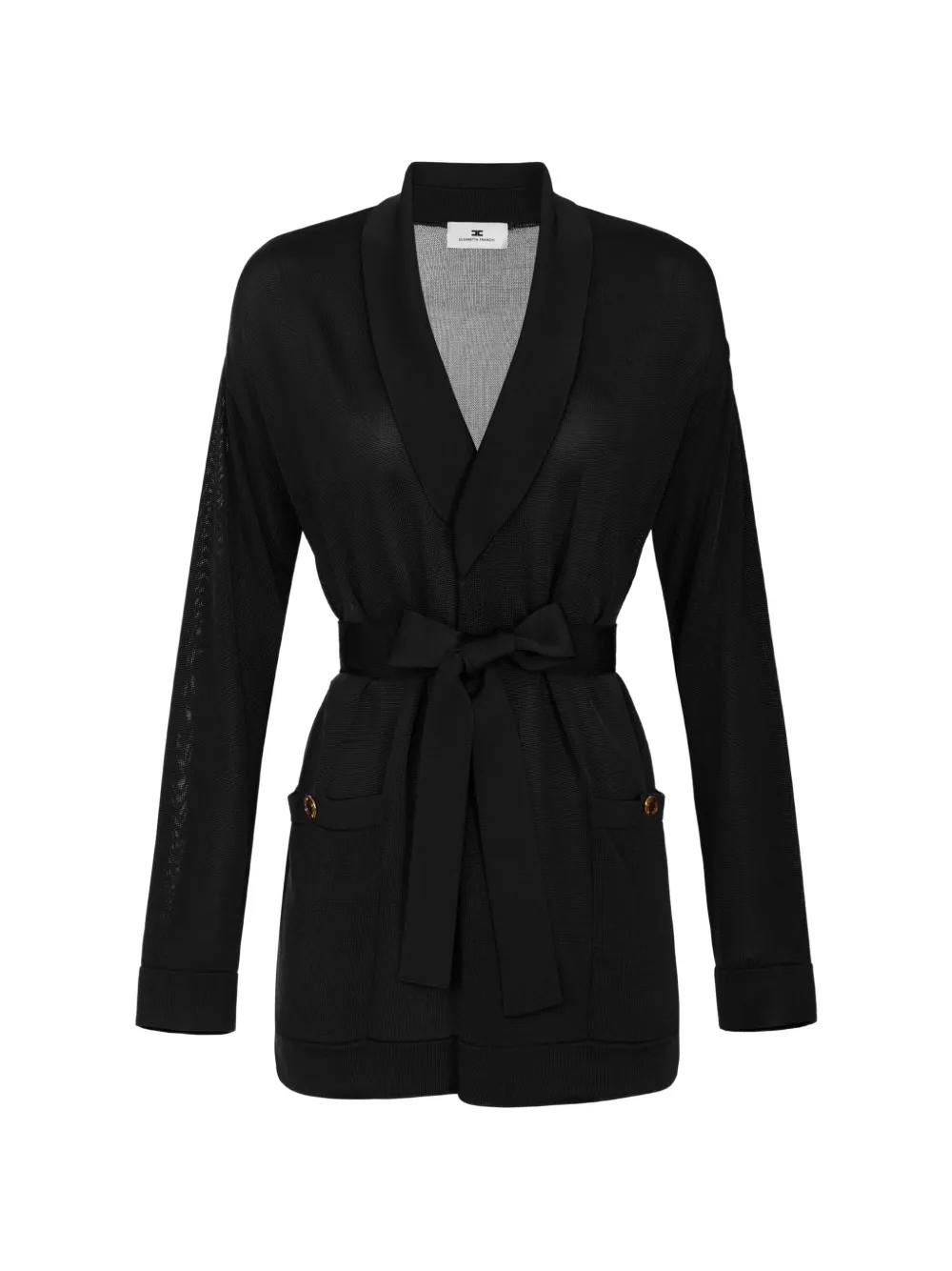 Elisabetta Franchi Cardigan in filato di viscosa - Nero