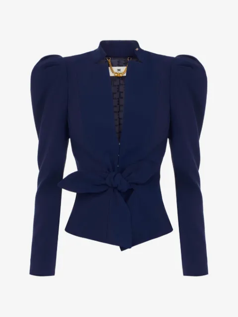 Elisabetta Franchi chamarra ligera con moño