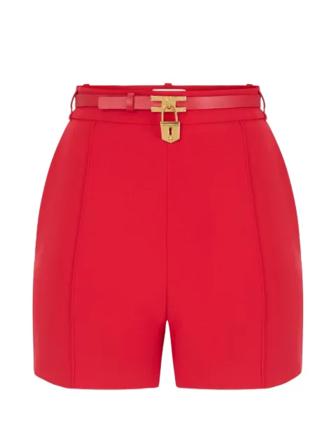 Elisabetta Franchi Shorts in crêpe leggero con cintura
