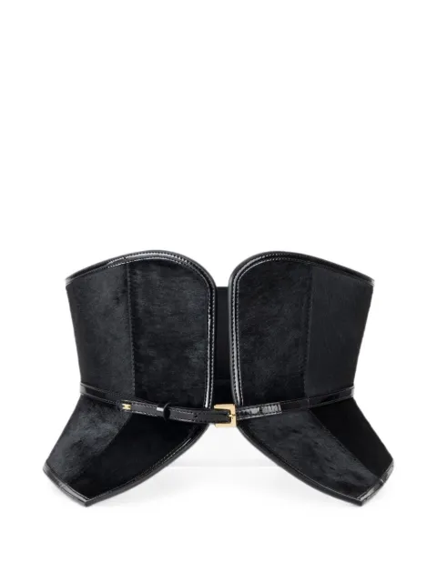 Elisabetta Franchi bustier-style cowhide belt