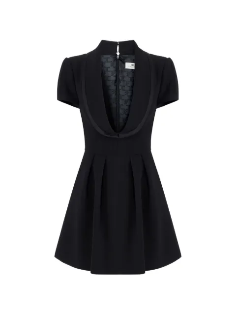 Elisabetta Franchi mini dress in lightweight crêpe and satin fabrics