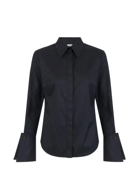 Elisabetta Franchi striped oversized-cuff shirt