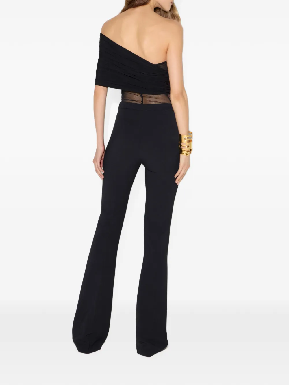 Elisabetta Franchi Asymmetrische body Zwart