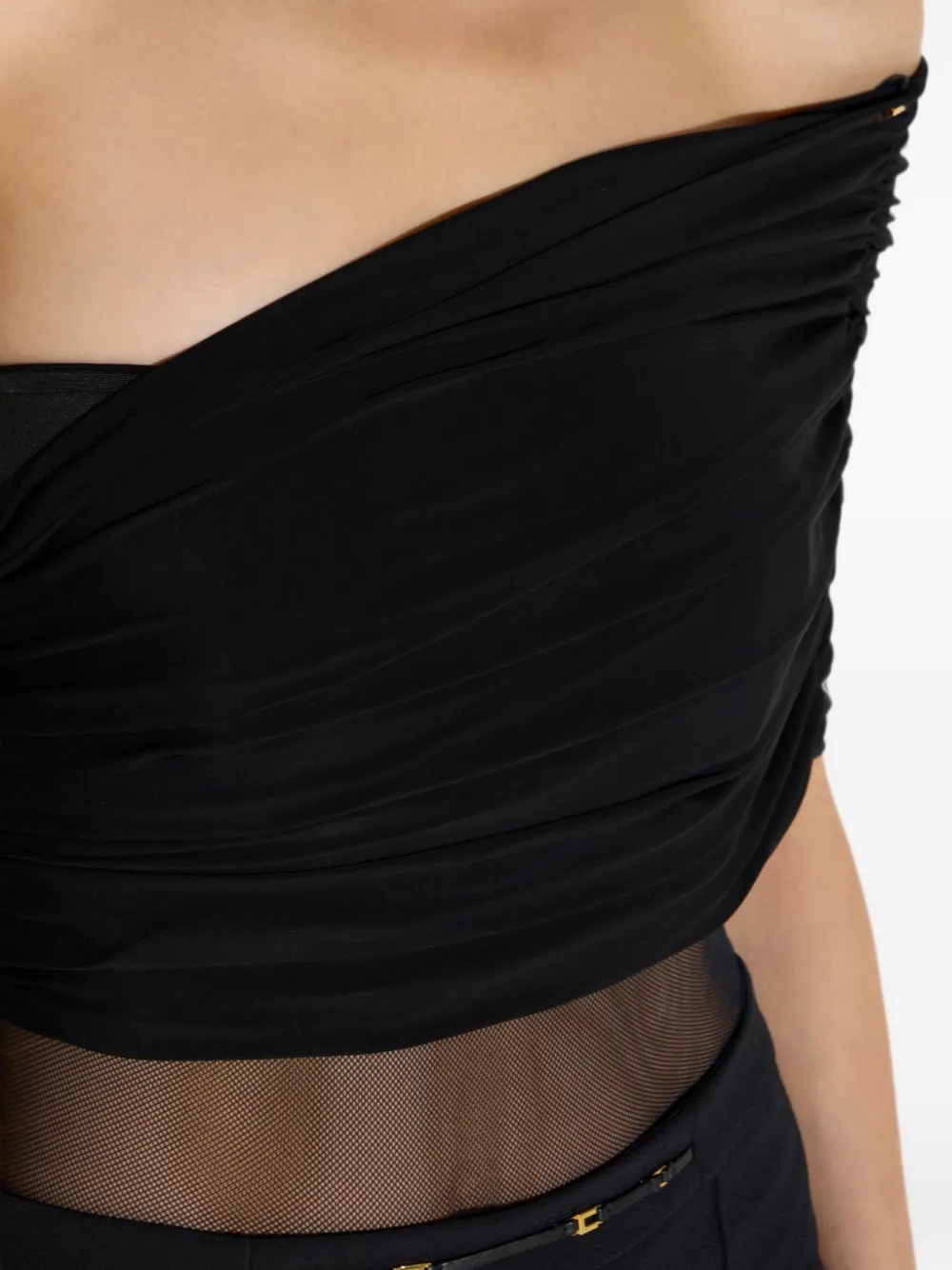 Elisabetta Franchi Asymmetrische body Zwart
