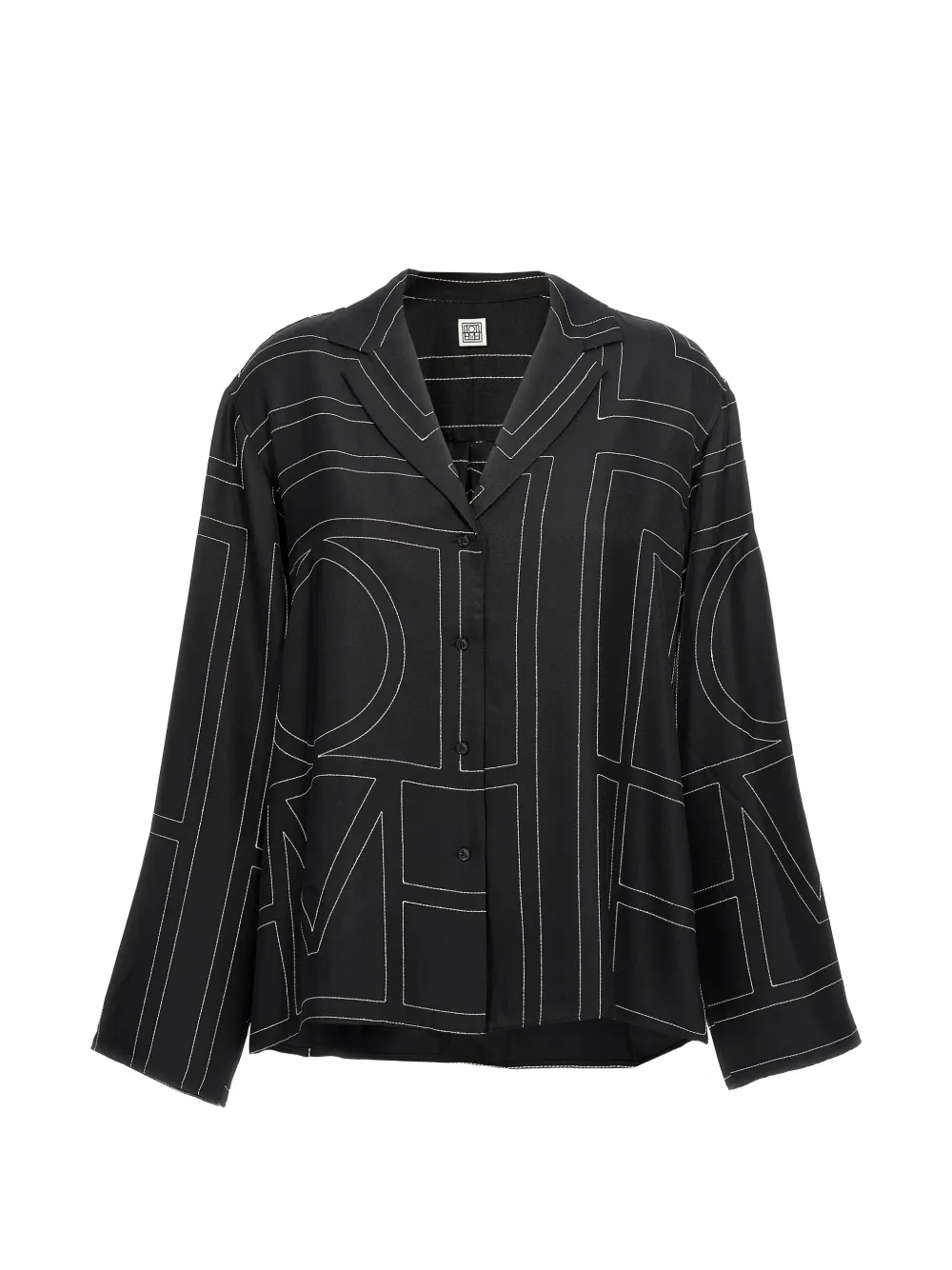 TOTEME silk shirt Zwart