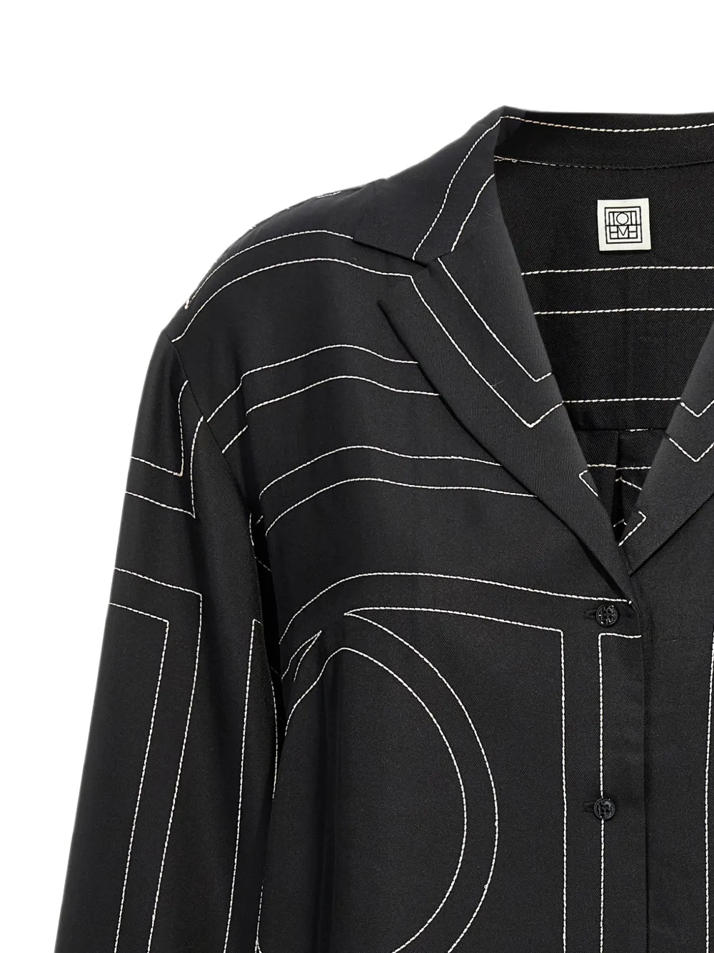 TOTEME silk shirt Zwart