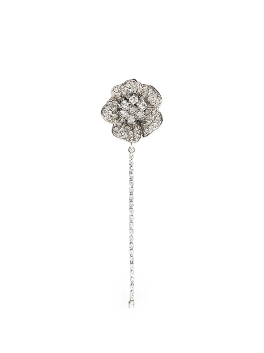 Alessandra Rich floral-motif earrings - Silber