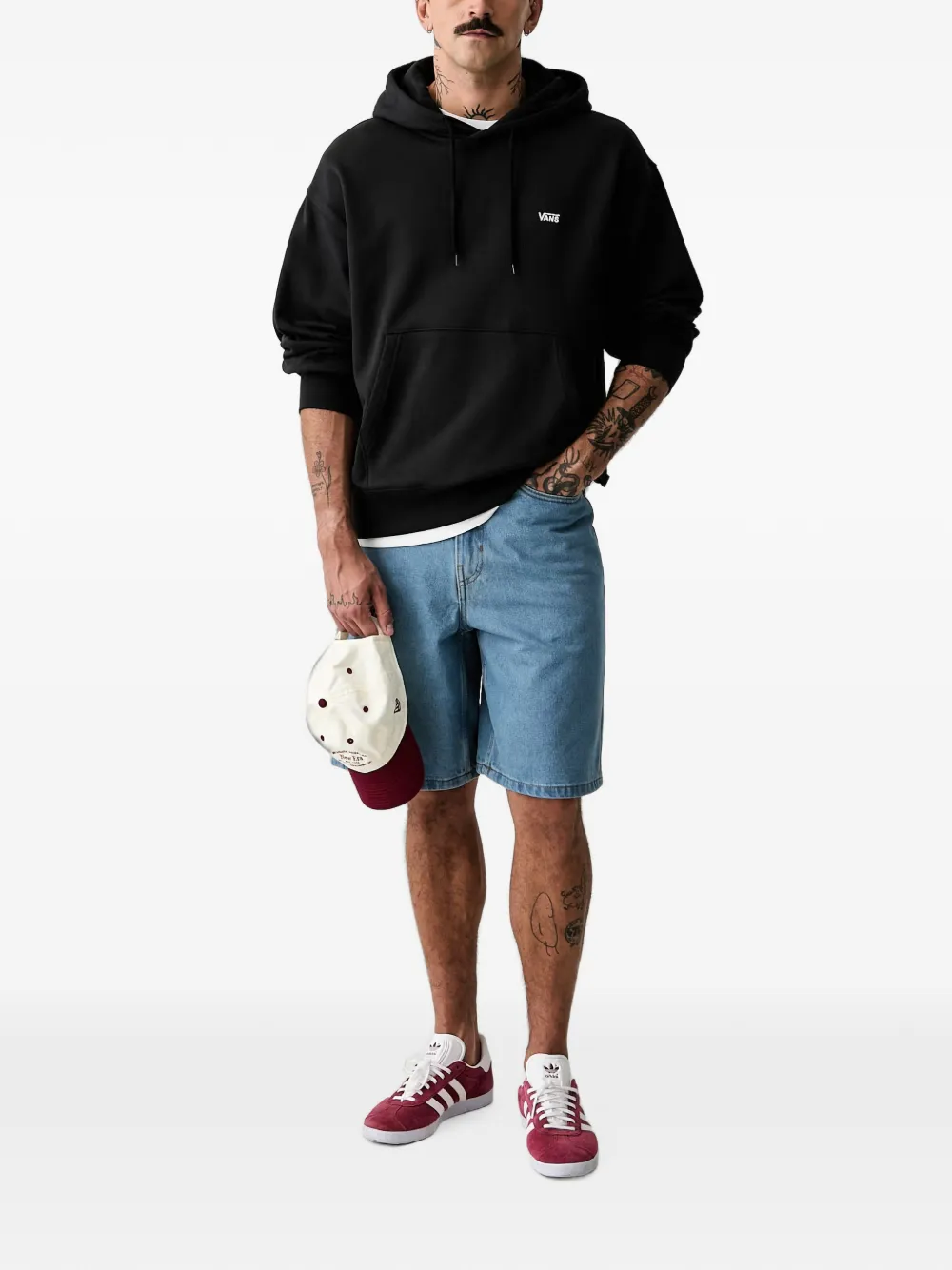 Vans Hoodie met logoprint Zwart