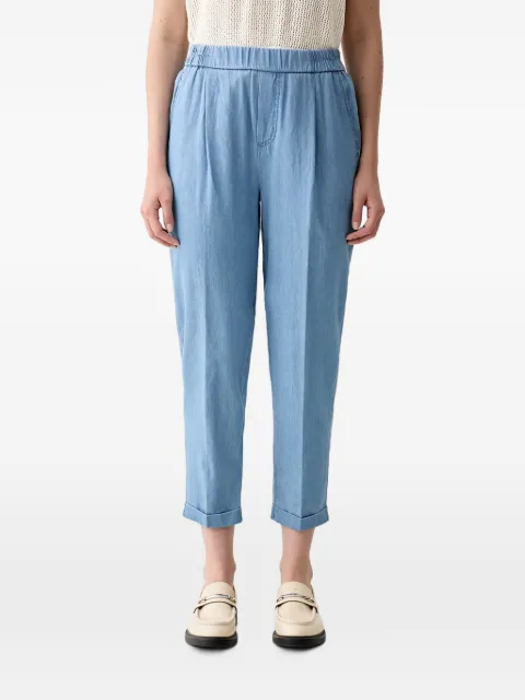 Benetton pantalones tapered con pretina elástica